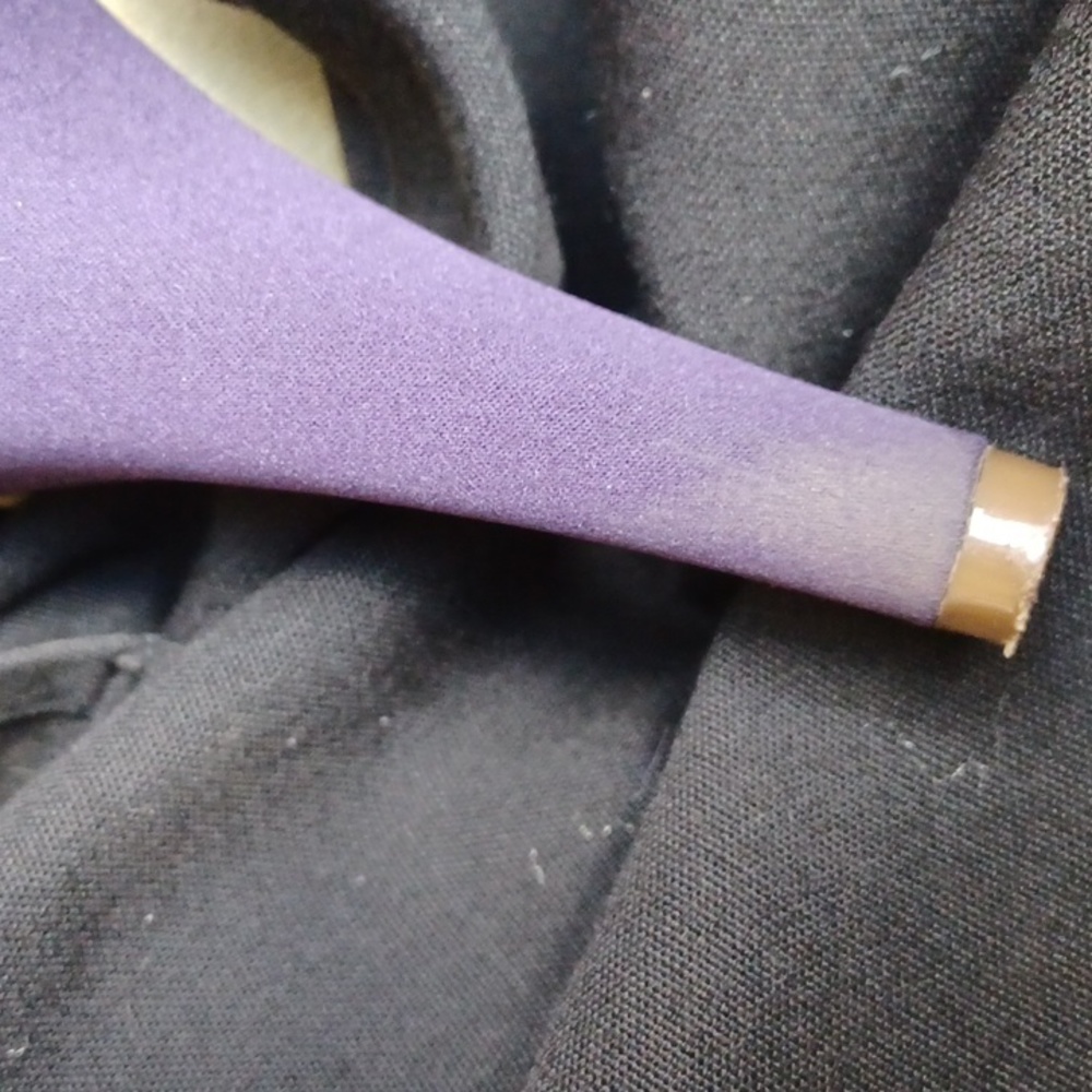 WS23- Women 4" Satin Purple Heels - sz 9.5 & sz 10 - Picture 8 of 8